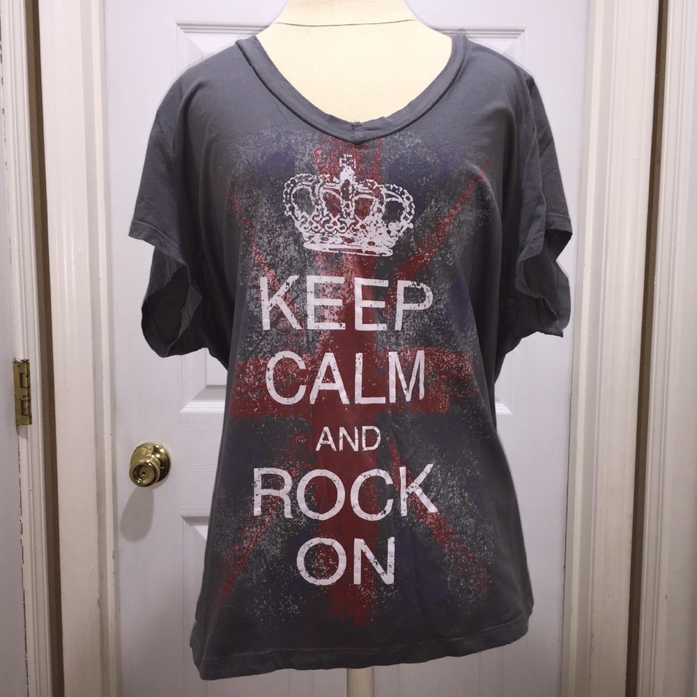Torrid size 4 keep calm and rock on